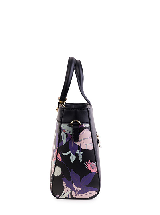 Culge Chicago "The Millennium" Structured Satchel – Twilight Noir Floral-4