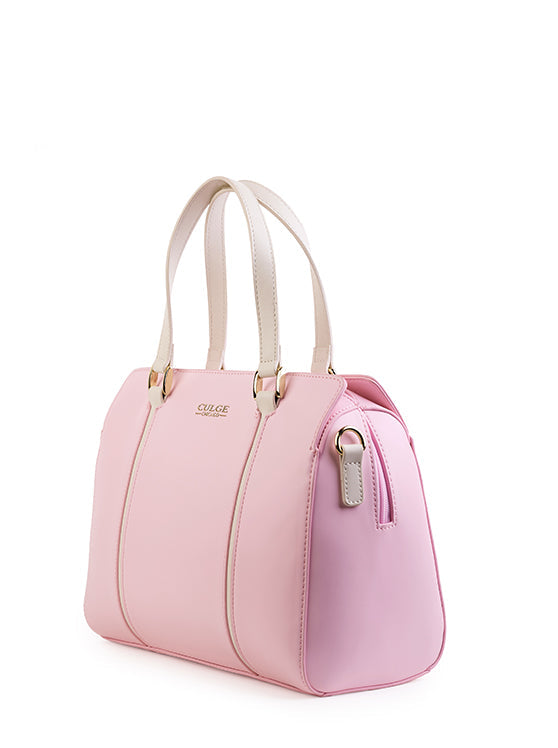 Culge Chicago "The Adler" Minimalist Dome Satchel – Blush Pink-3
