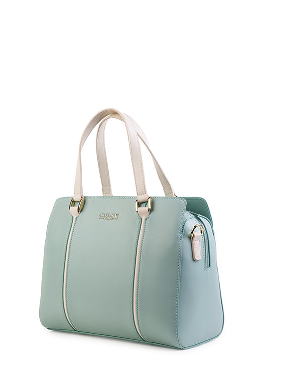 Culge Chicago "The Adler" Minimalist Dome Satchel – Sage Mint-3