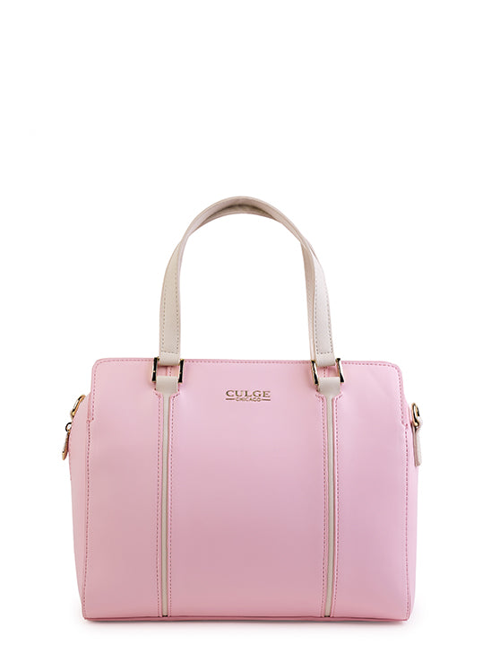 Culge Chicago "The Adler" Minimalist Dome Satchel – Blush Pink-2