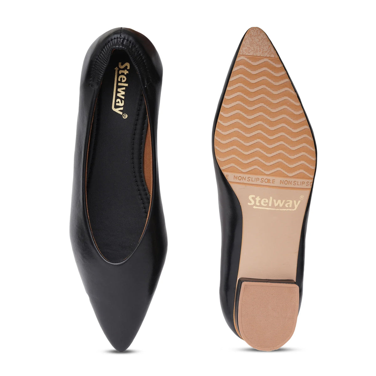 Original Pointed-Toe Black Ballerinas-8