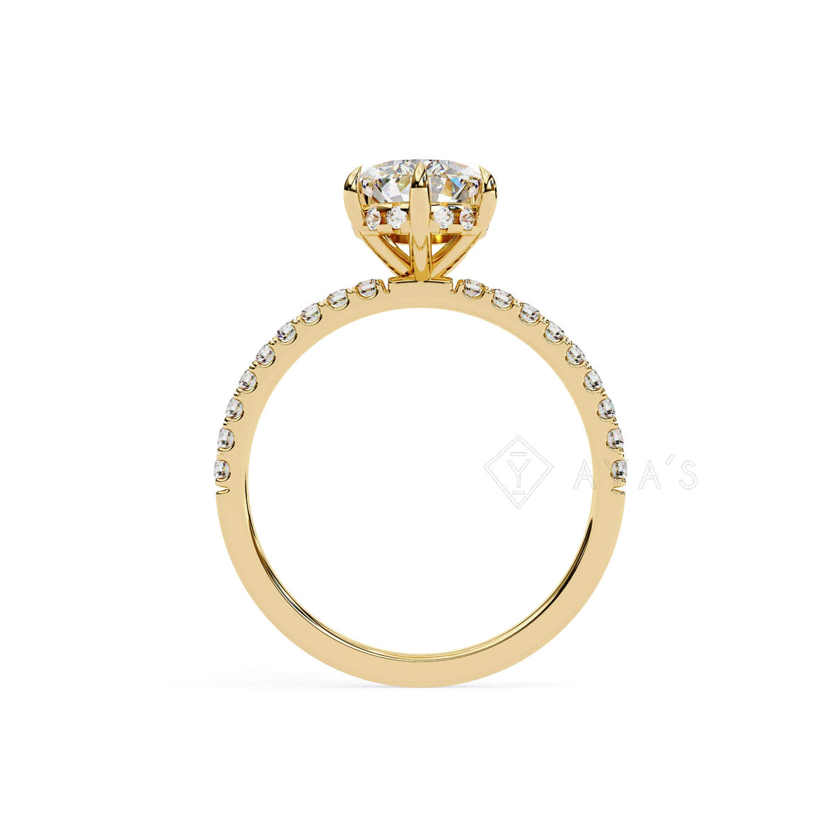 Silver Nivra Pear Solitaire Ring