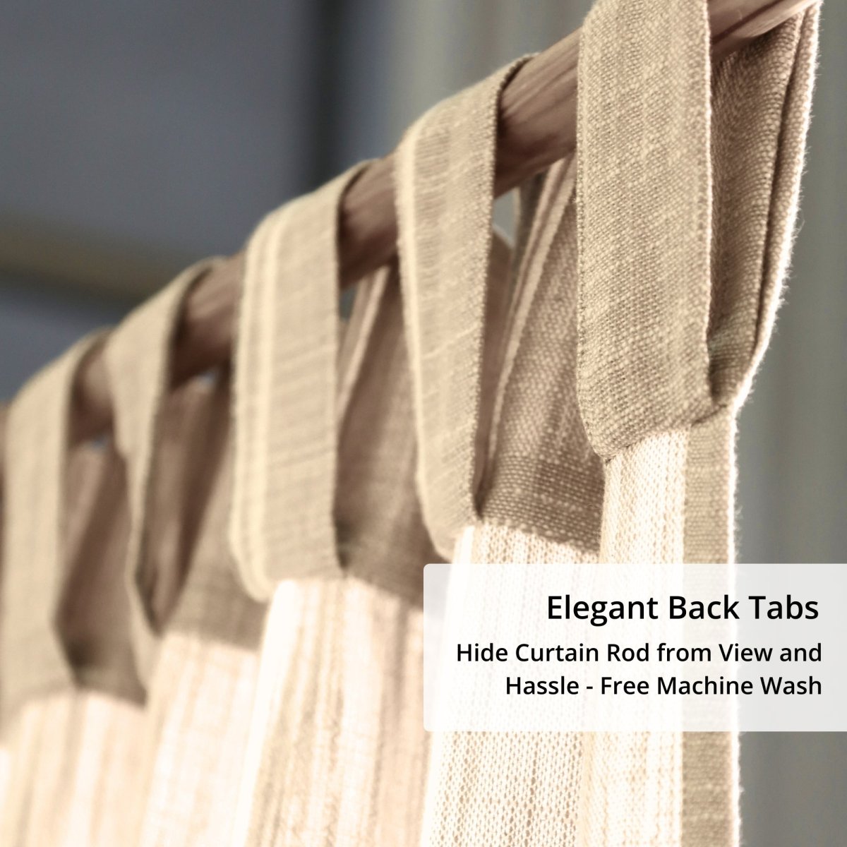 Cotton Curtain Handwoven in Off white and Charcoal colour| 7 and 9 Feet| Semi Blackout Curtain for Bedroom or Living Room
