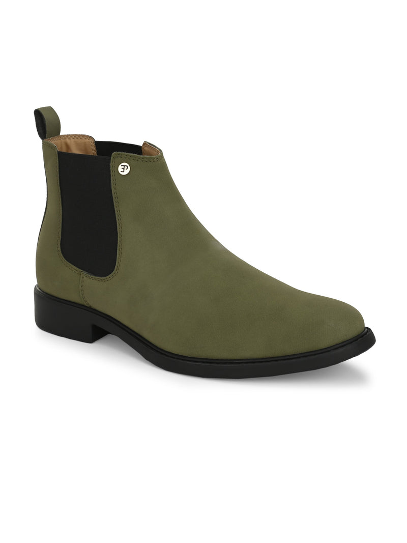 El Paso Men Faux Leather Casual Chelsea Boots-10