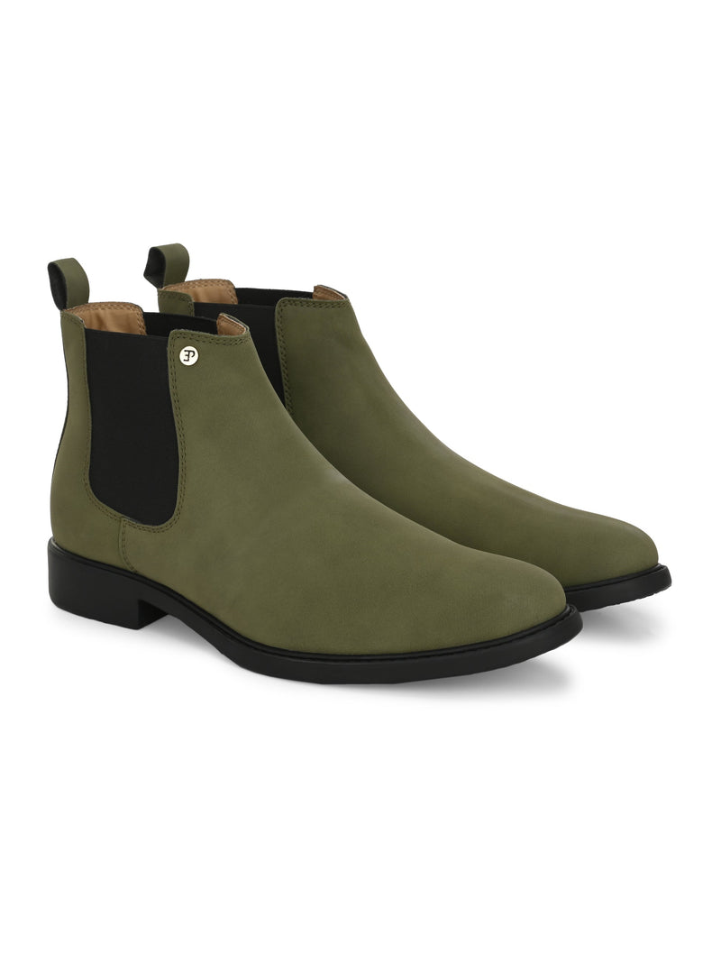 El Paso Men Faux Leather Casual Chelsea Boots-16