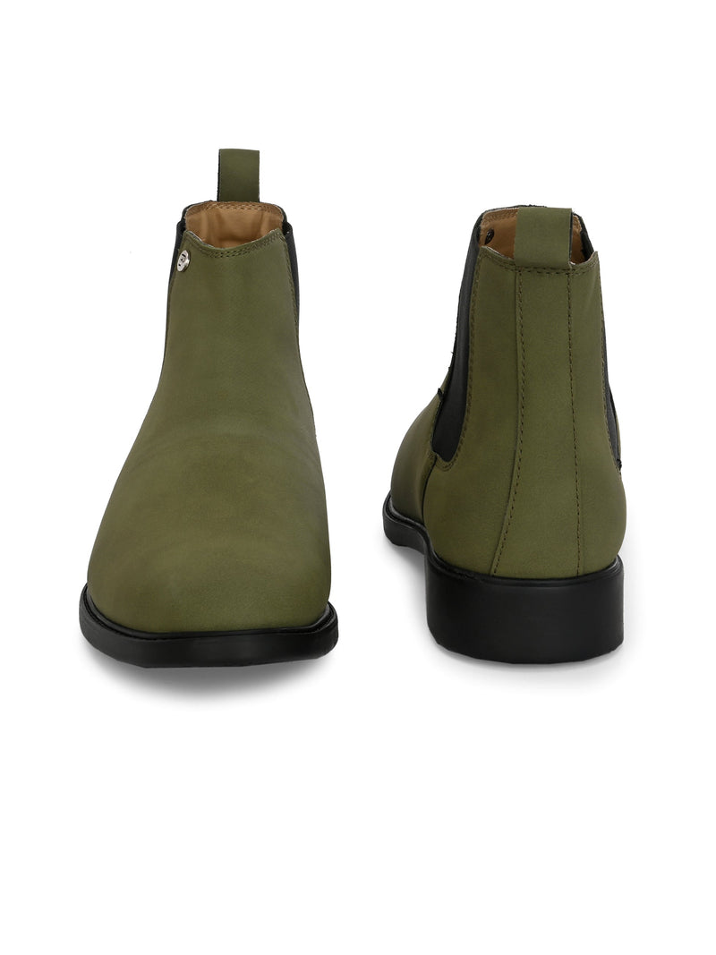 El Paso Men Faux Leather Casual Chelsea Boots-17