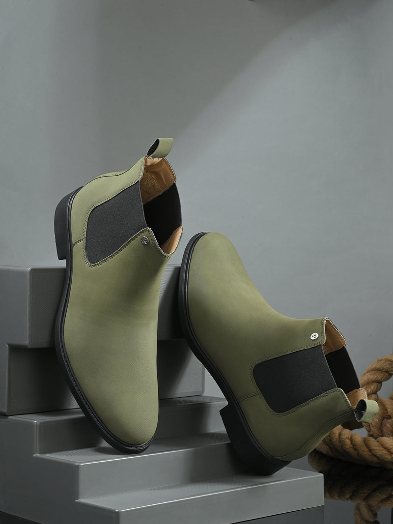 El Paso Men Faux Leather Casual Chelsea Boots-18