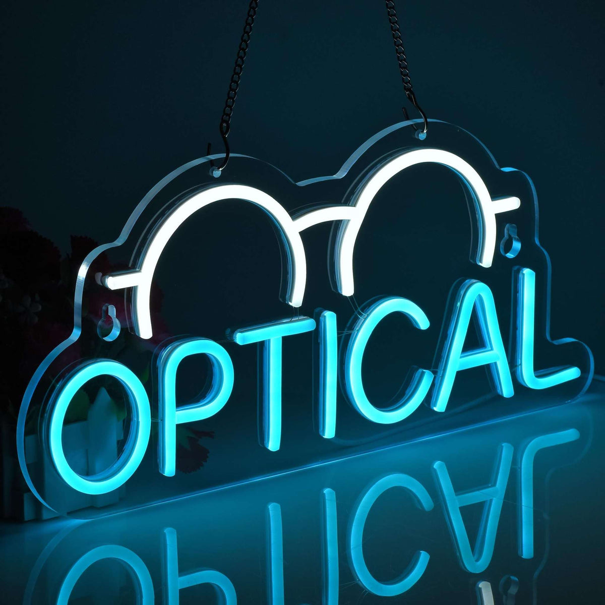 Optical Neon Sign 16.5" x 7.5" Neonsignsindia