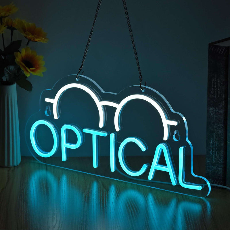 Optical Neon Sign 16.5" x 7.5" Neonsignsindia