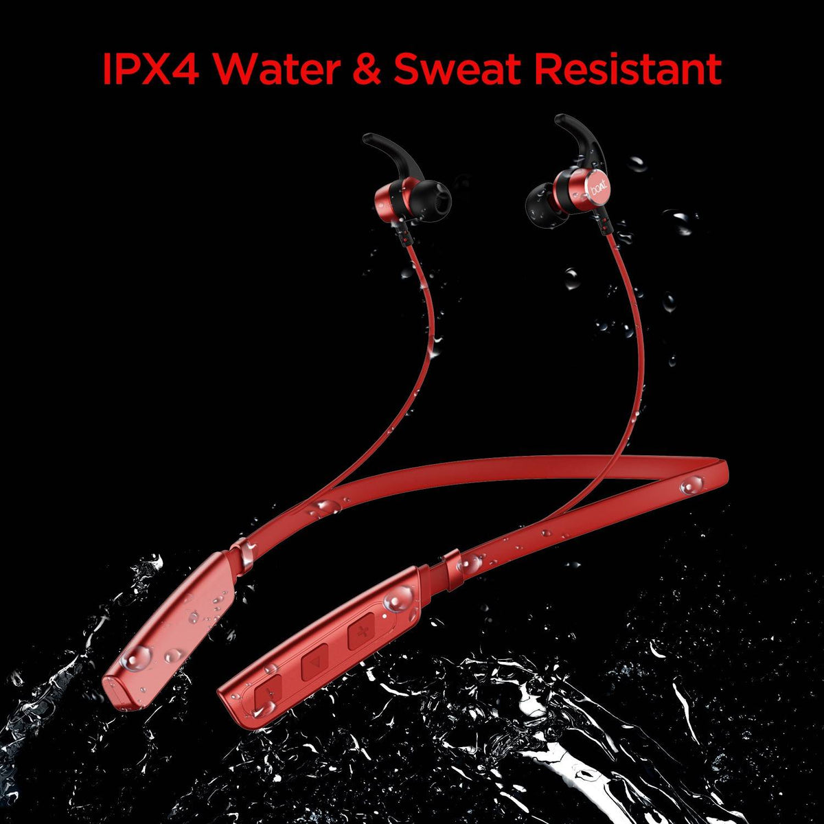 boAt Rockerz 235v2/238 with ASAP Charge and upto 8 Hours Playback Bluetooth Headset (Red, In the Ear)