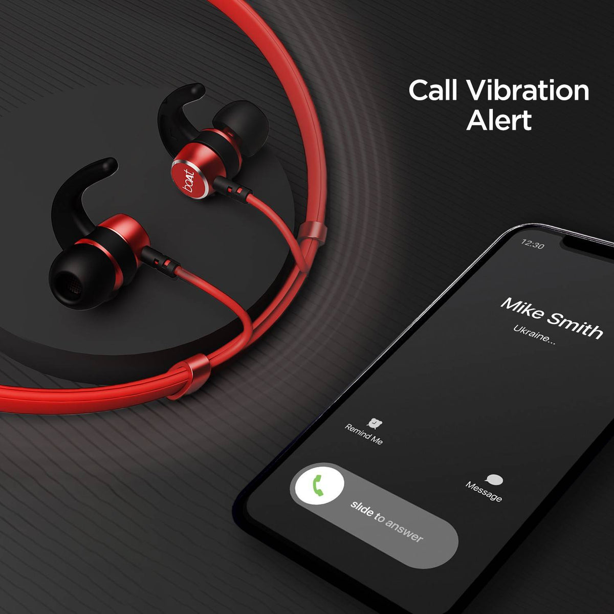 boAt Rockerz 235v2/238 with ASAP Charge and upto 8 Hours Playback Bluetooth Headset (Red, In the Ear)