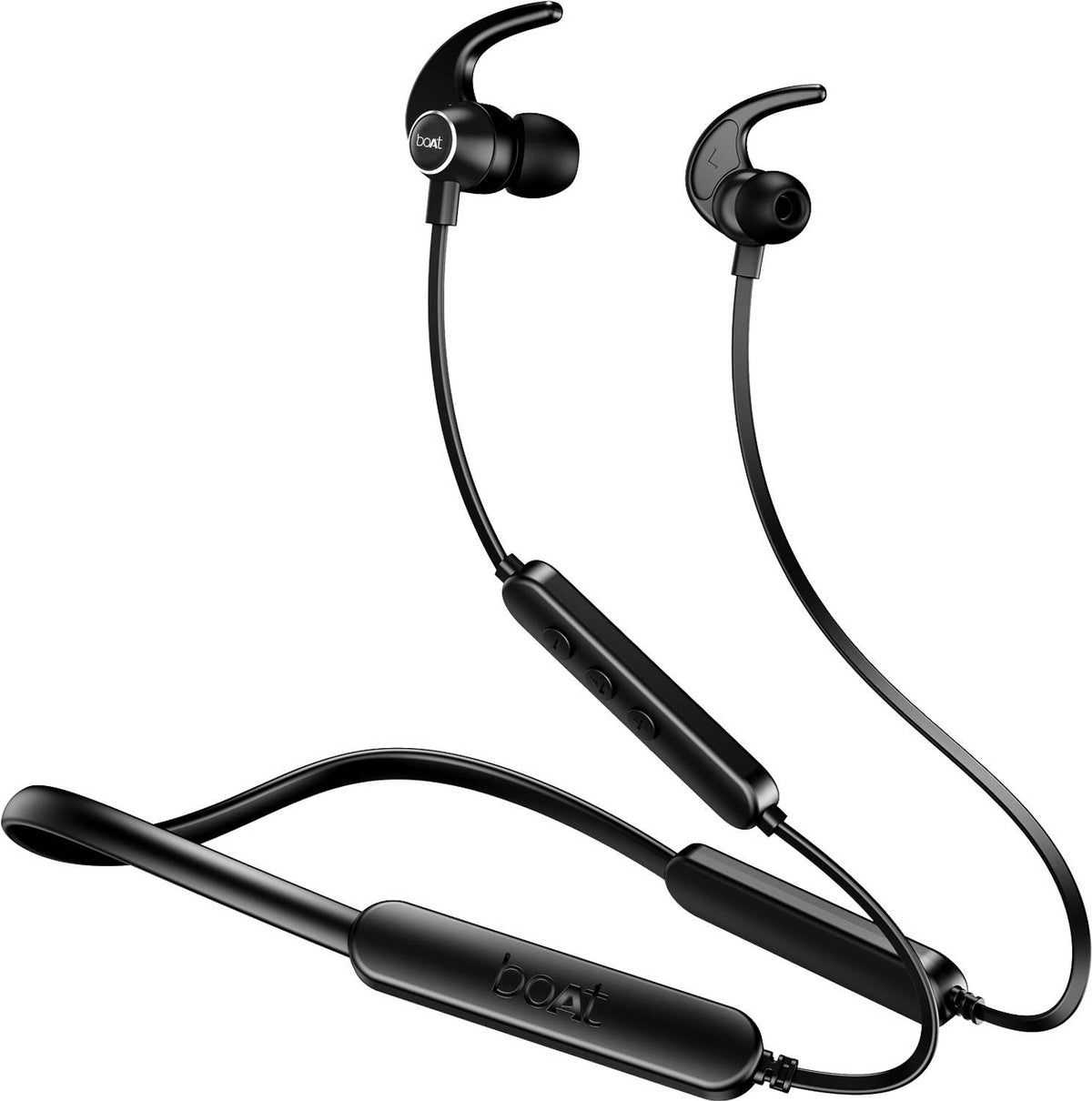 boAt Rockerz 255 Pro+, 60H Battery, ASAP Charge, App Support Bluetooth Headset (Active Black, In the Ear)