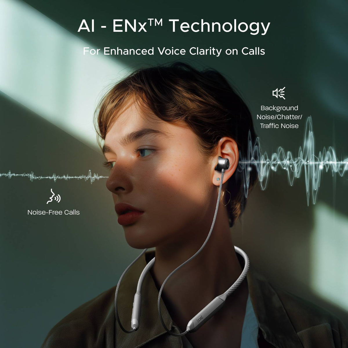 boAt Rockerz 255 Z Plus,Spatial Audio, 50H Battery,ENx, Stream Ad Free Music via App Bluetooth Headset (Slate Grey, In the Ear)