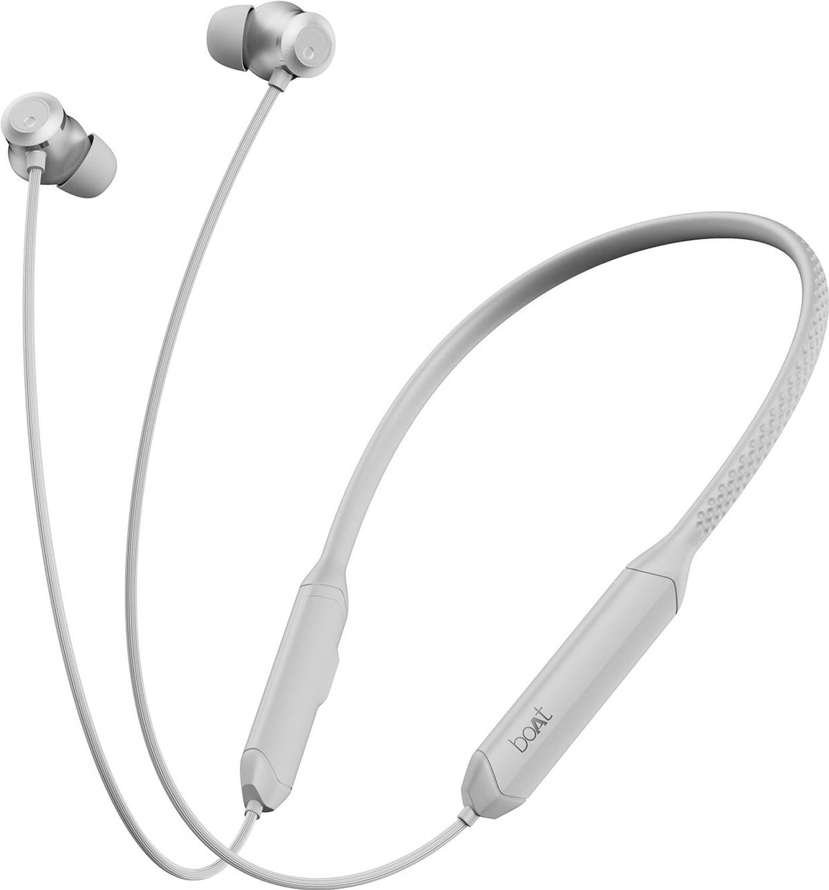 boAt Rockerz 255 Z Plus,Spatial Audio, 50H Battery,ENx, Stream Ad Free Music via App Bluetooth Headset (Slate Grey, In the Ear)