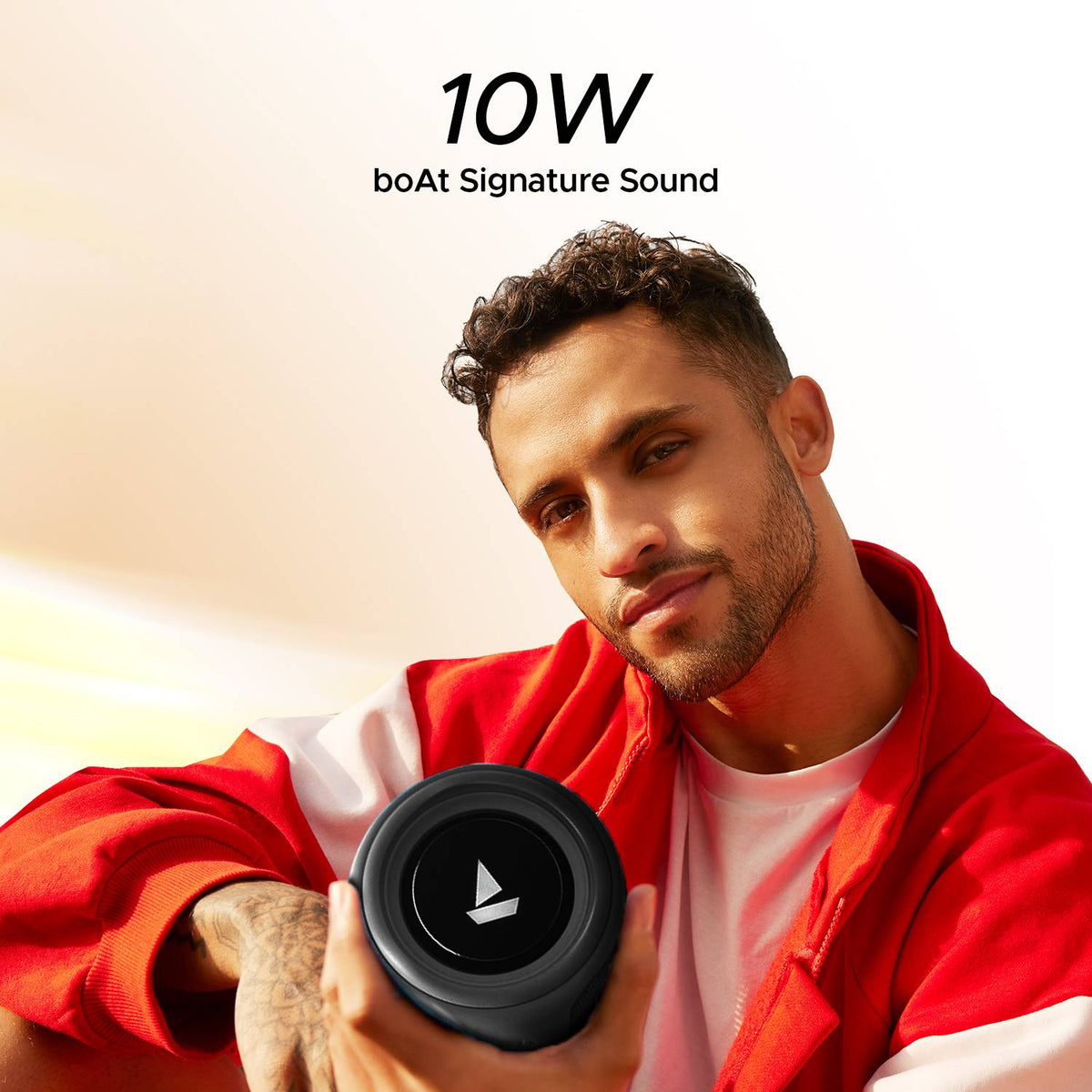 boAt Stone 350, Music Streaming on JioSaavn, 12Hrs Battery, IPX7, TWS Feature 10 W Bluetooth Speaker (Black, Mono Channel)