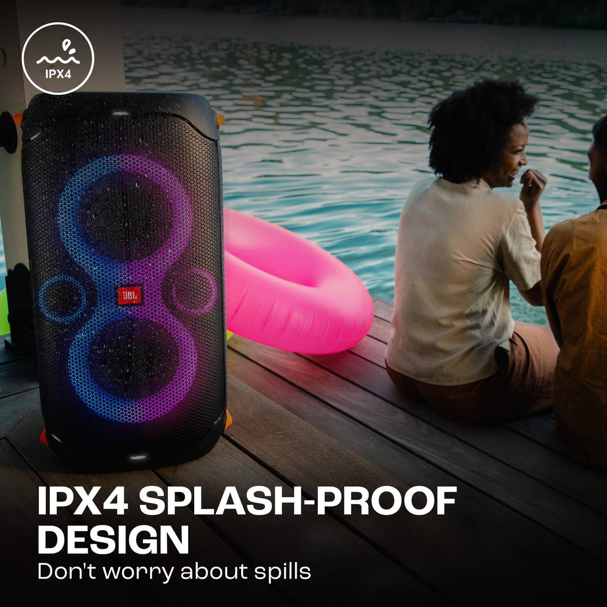 JBL Partybox 110 with,Dynamic Light Show,Upto 12Hr Playtime, App 160 W Bluetooth Party Speaker (Black, Stereo Channel)