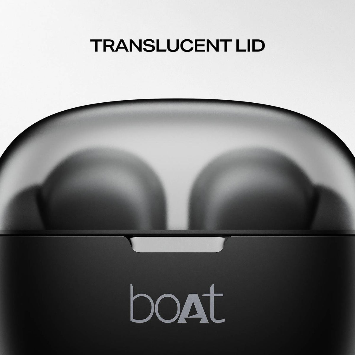 boAt Airdopes 212,Translucent Lid, 50H Battery,ENx Tech, App Support Bluetooth Headset (Noir Black, In the Ear)