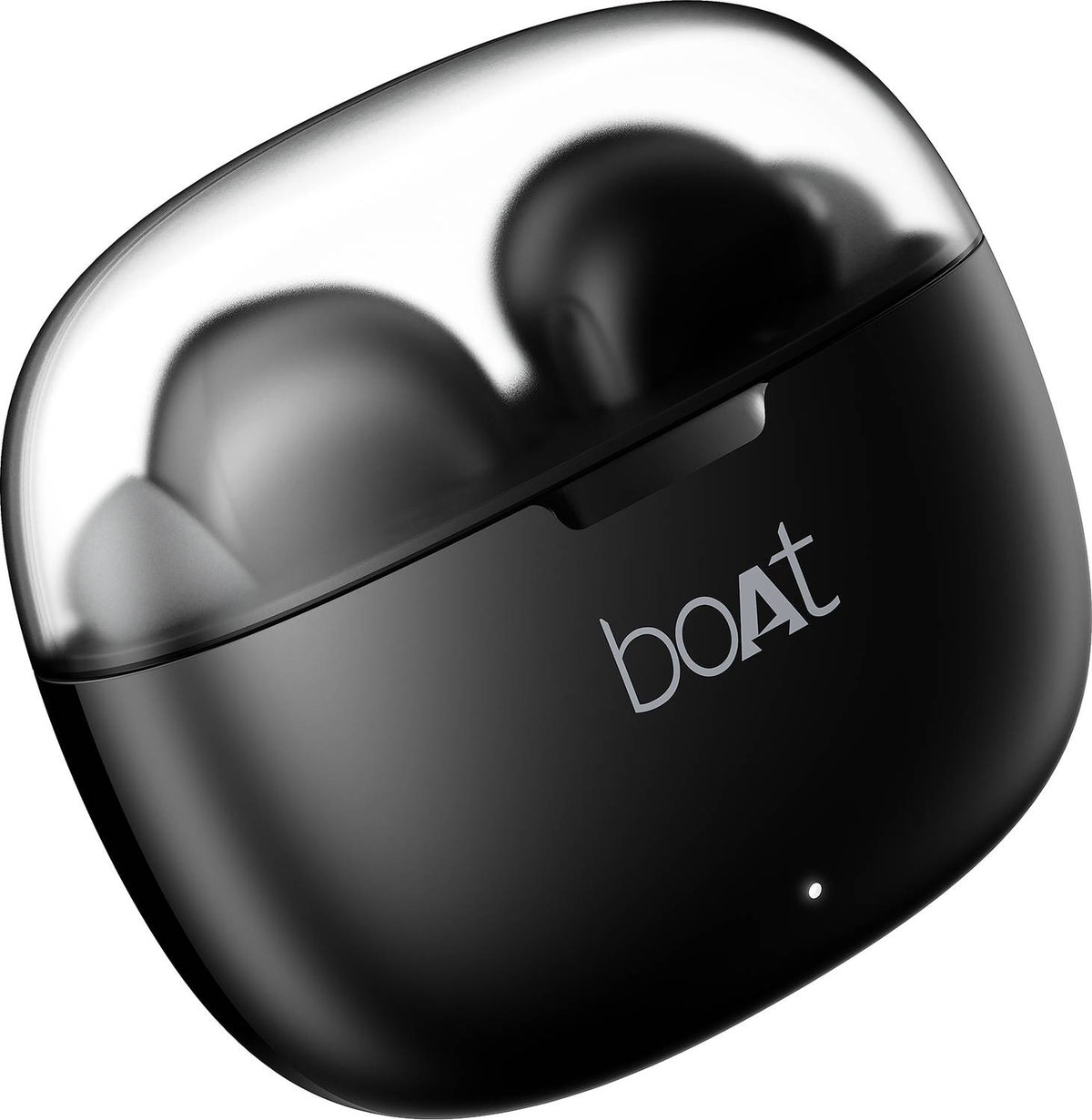 boAt Airdopes 212,Translucent Lid, 50H Battery,ENx Tech, App Support Bluetooth Headset (Noir Black, In the Ear)
