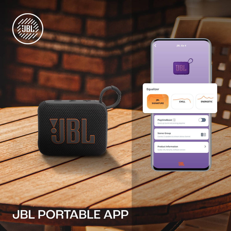 JBL Go 4, Wireless Ultra Portable, Pro Sound,Water & Dust Proof 4.2 W Bluetooth Speaker