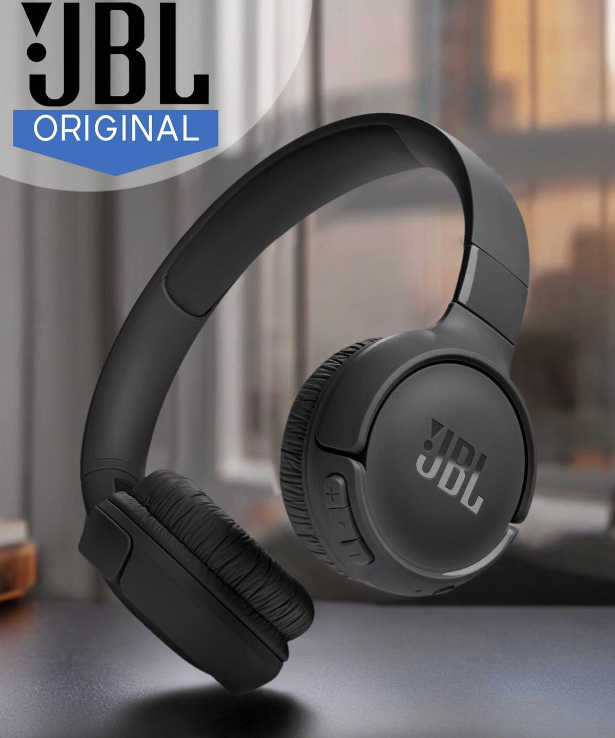 JBL Tune 520 BT 57Hr Playtime, Pure Bass, Multi Connect 5.3LE Bluetooth Headset (Black, On the Ear)