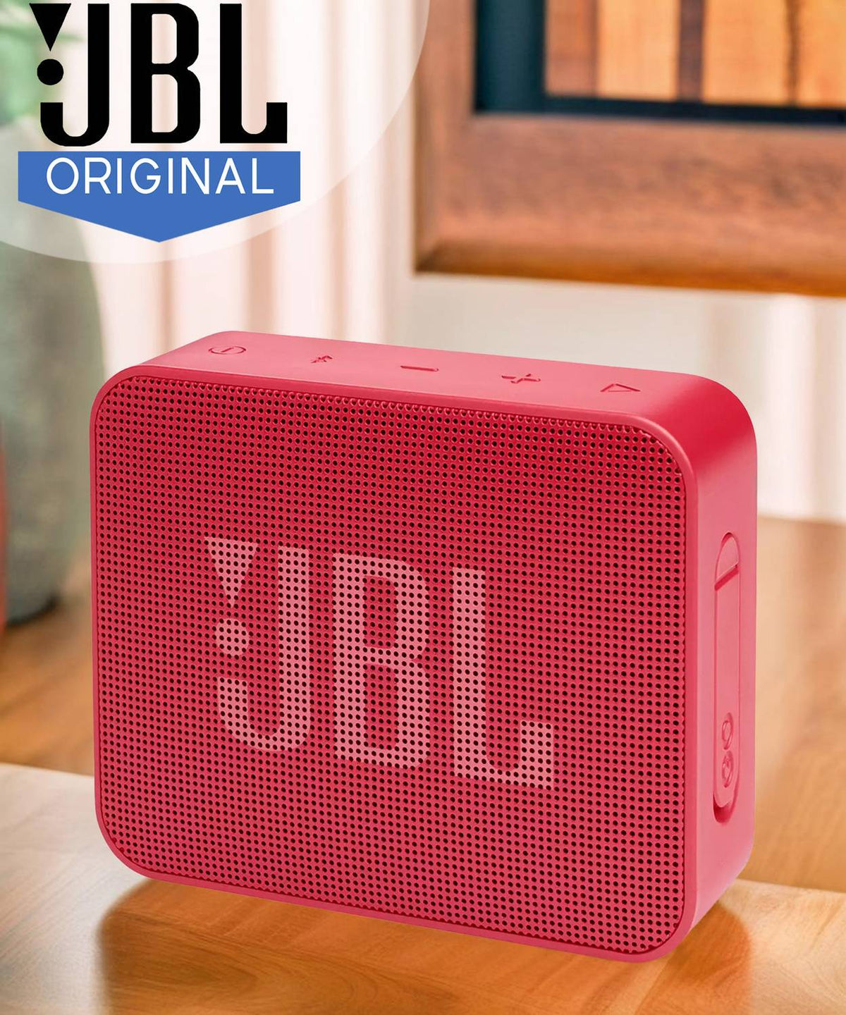 JBL Go Essential with Rich Bass, 5 Hrs Playtime, IPX7 Waterproof, Ultra Portable 3.1 W Bluetooth Speaker