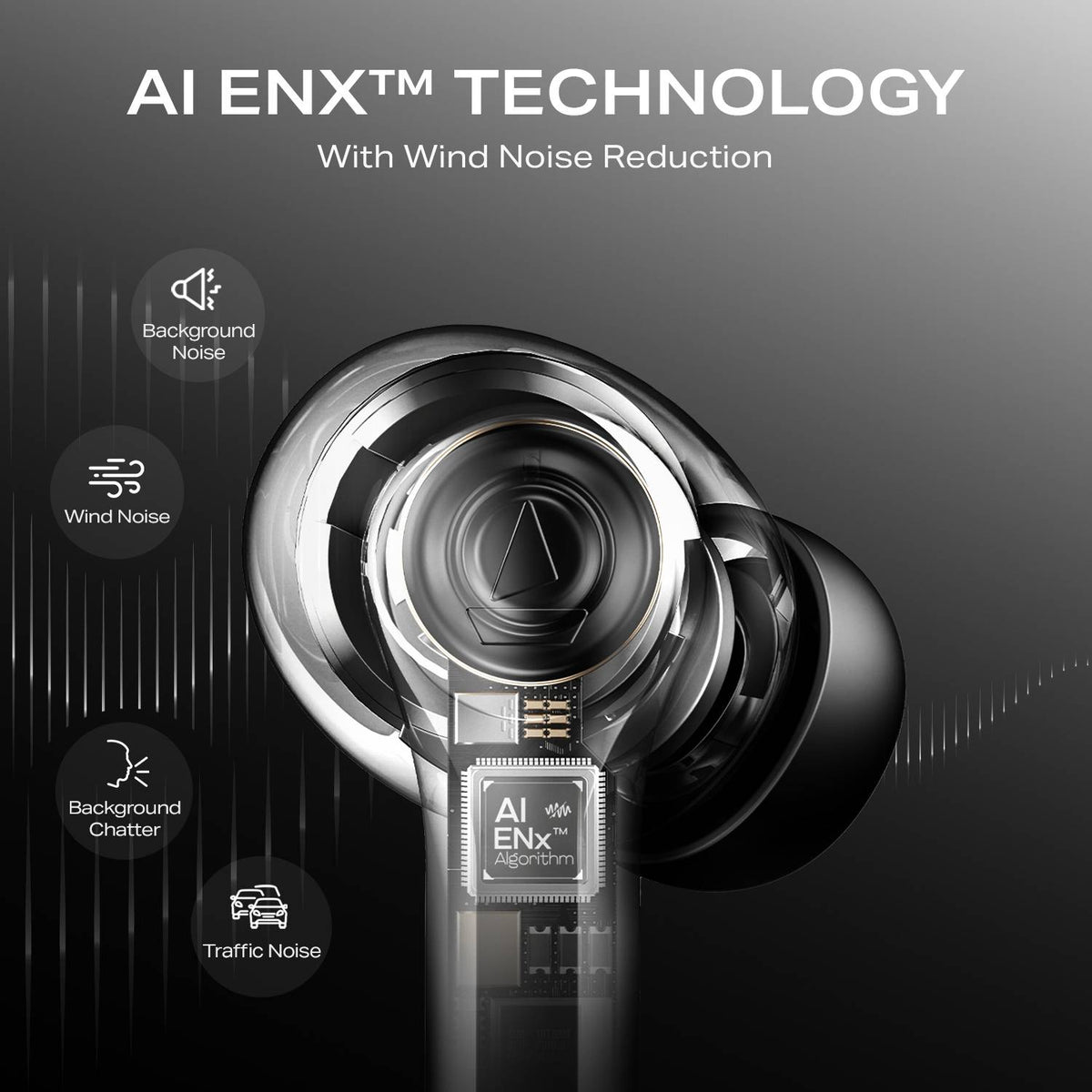 boAt Airdopes Supreme w/ 4 Mics AI ENx Tech, 50 HRS Playback,Multi Point Connectivity Bluetooth Headset (Swidish White, True Wireless)
