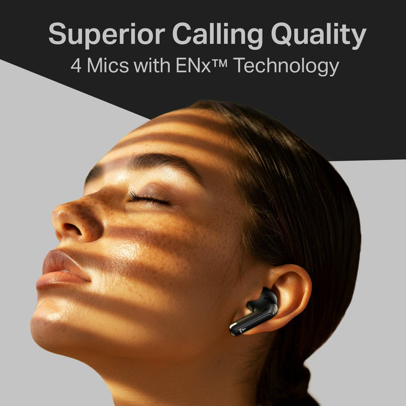 boAt Airdopes 219, 40H Battery, Free Music Streaming & Best in Segment for Calling Bluetooth Headset (Carbon Black, True Wireless)