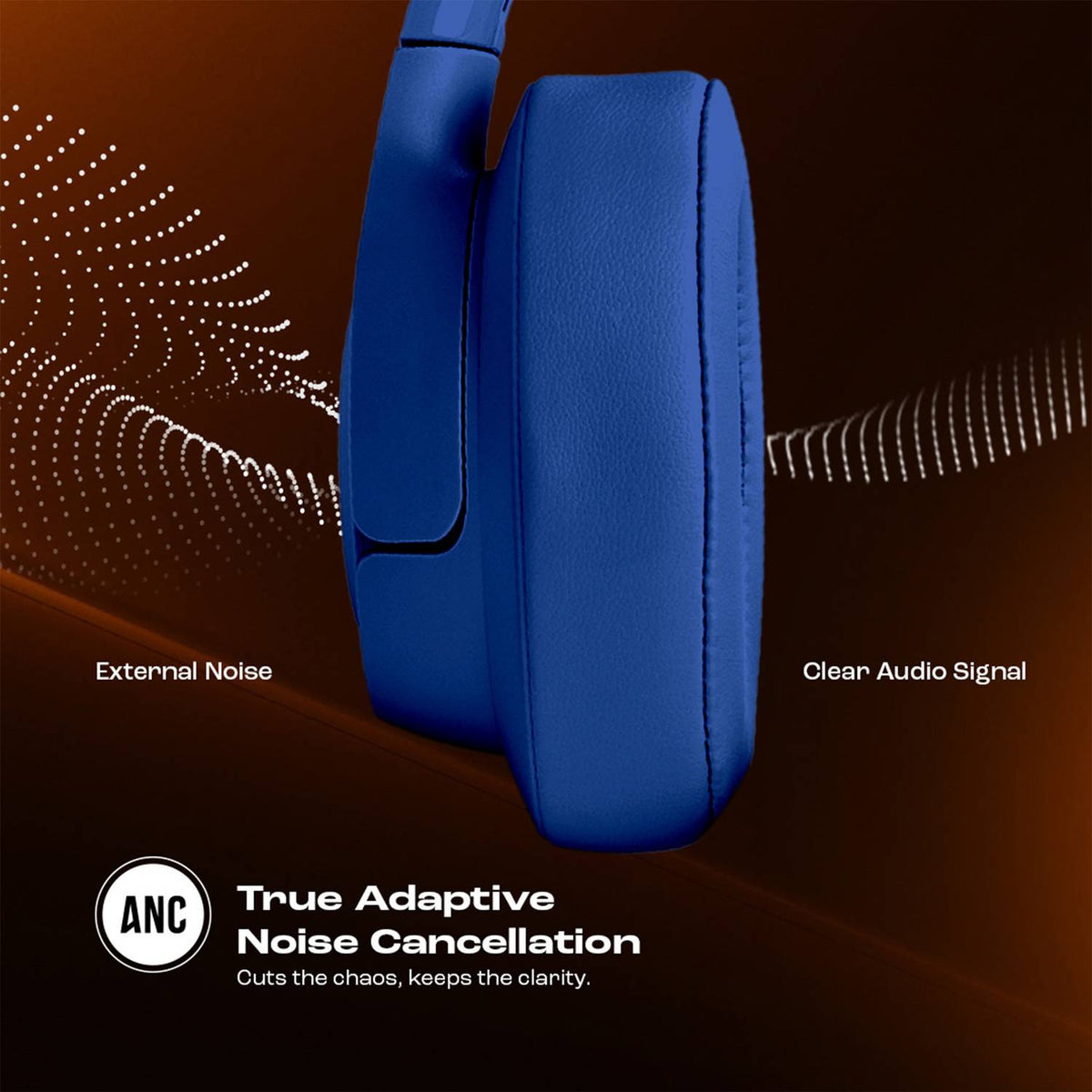 JBL Tune 770NC Active Noise Cancelling, 70Hr Playtime, Fast Pair & Multi Connect Bluetooth Headset (Blue, On the Ear)