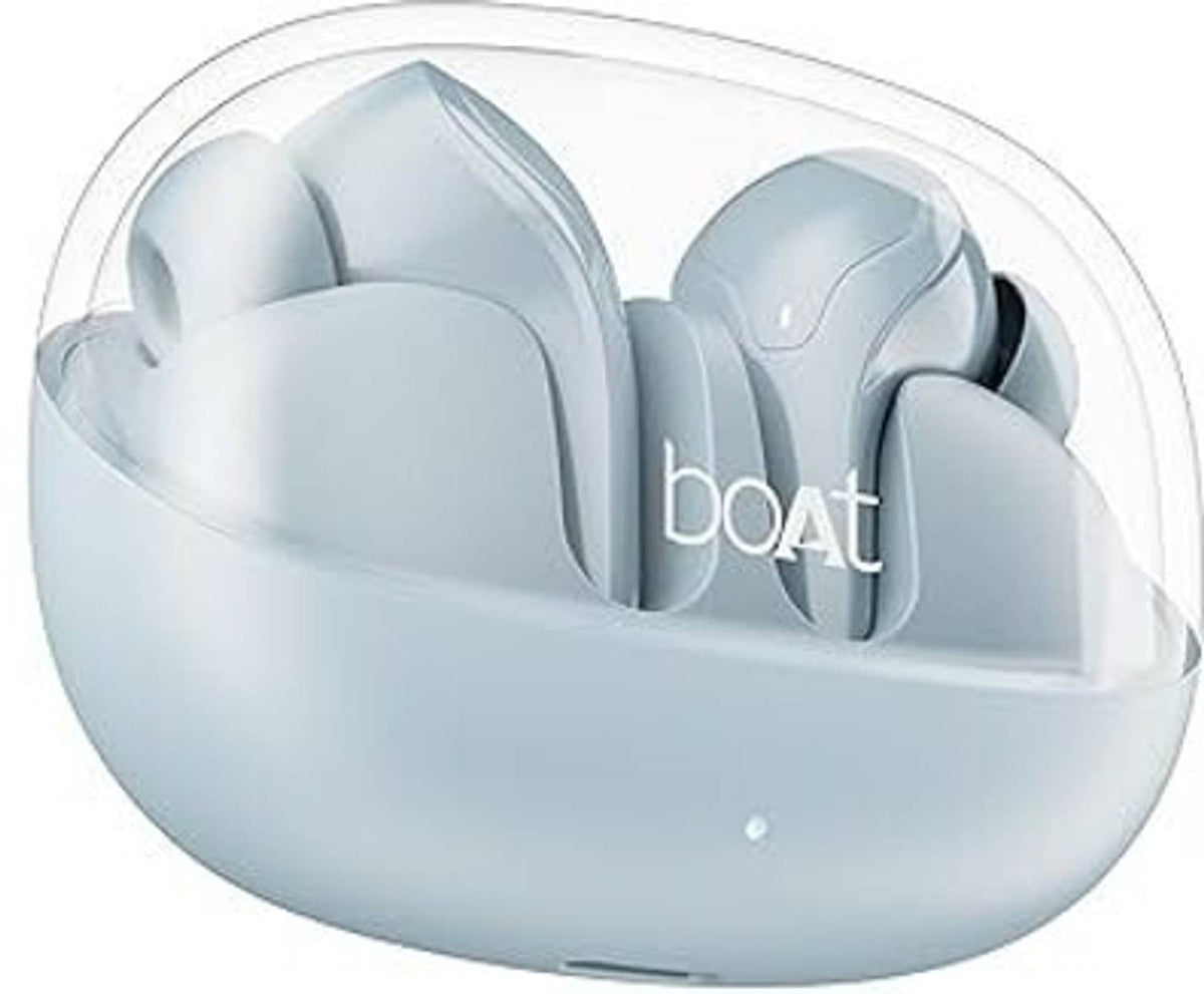 boAt Airdopes 311 Pro w/ 50 HRS Playback, ASAP Charge & Dual Mics ENx Technology Bluetooth Headset (Dusk Blue, True Wireless)