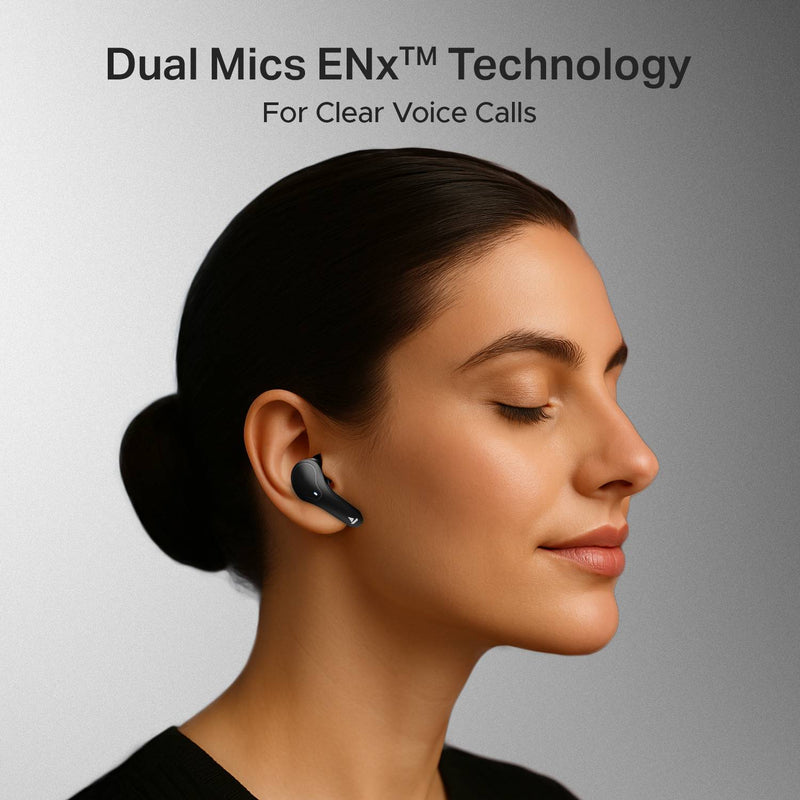 boAt Airdopes Plus 311, 50H Battery, ENx Tech, (~50ms)BEAST Mode, ASAP Charge,BT v5.3 Bluetooth Headset (Charcoal Black, True Wireless)