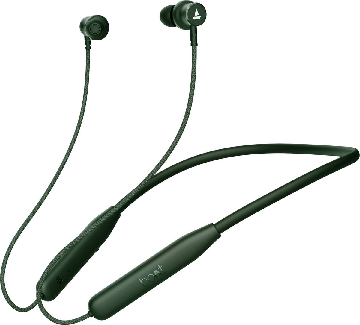 boAt Rockerz 110 with 40 HRS Playback, ENx Technology, Beast Mode & ASAP Charge Bluetooth Headset (Fern Green, In the Ear)