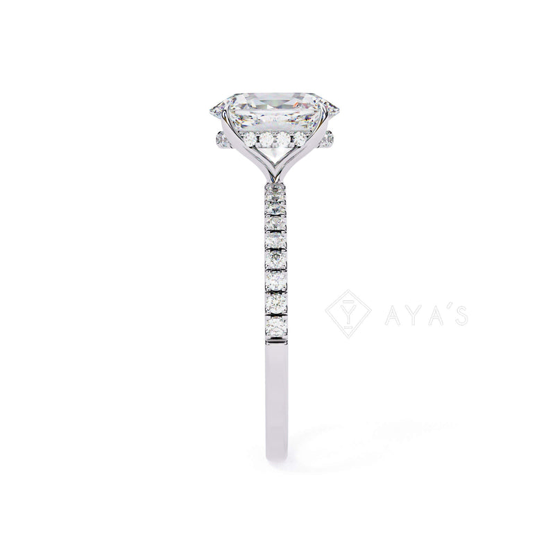 Silver Orine Oval Solitaire Ring