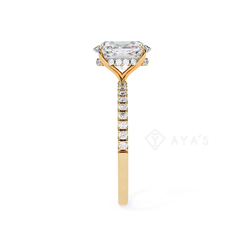 Silver Orine Oval Solitaire Ring