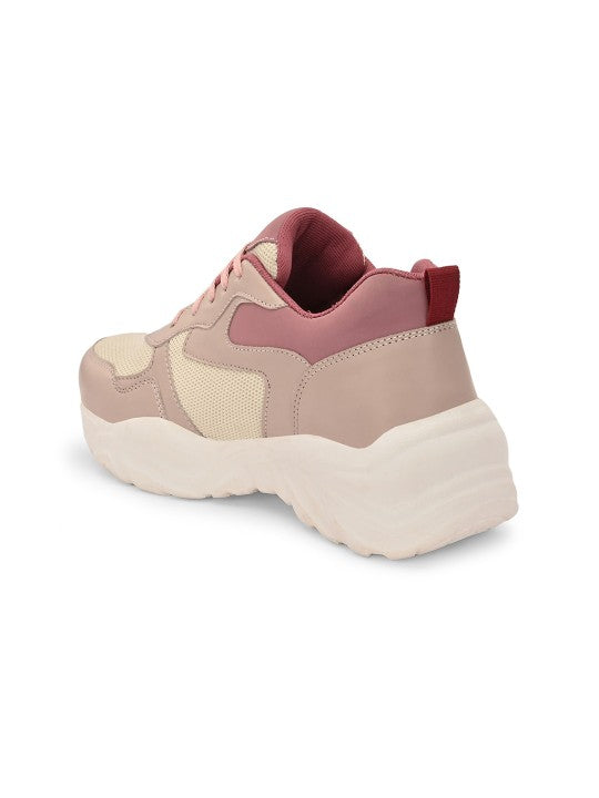 El Paso Women Colourblocked Round Toe Lightweight Sneakers-4