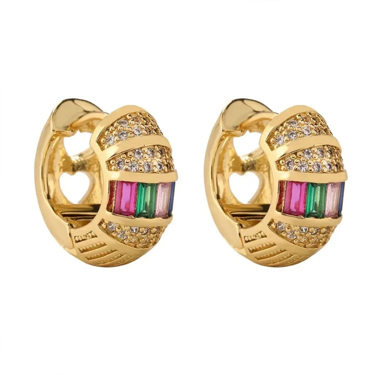 Commute Round Hoop Earrings