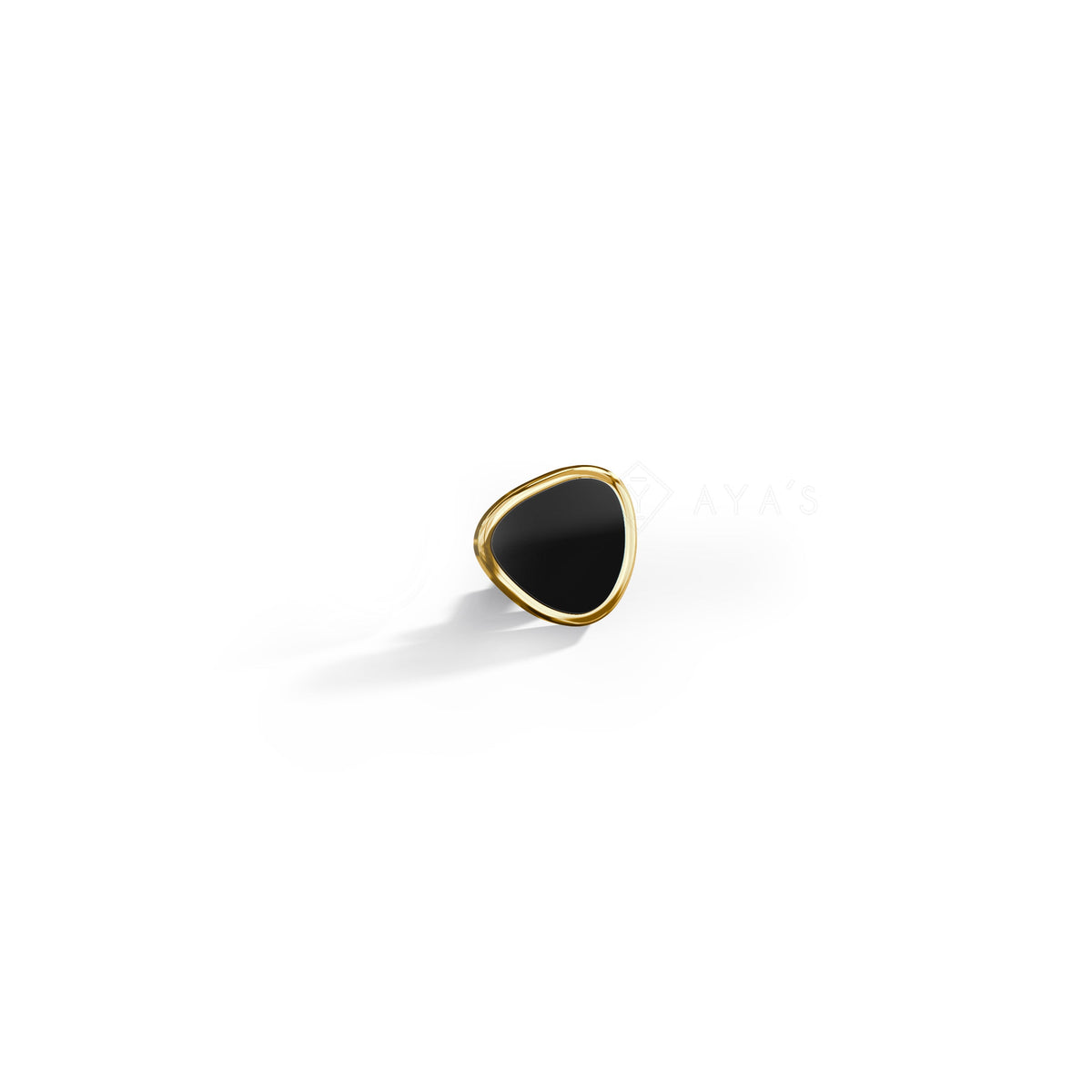 Pierre Stud | 925 Sterling Silver & Glossy Finish