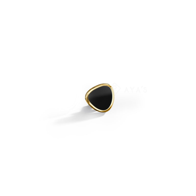 Pierre Stud | 925 Sterling Silver & Glossy Finish