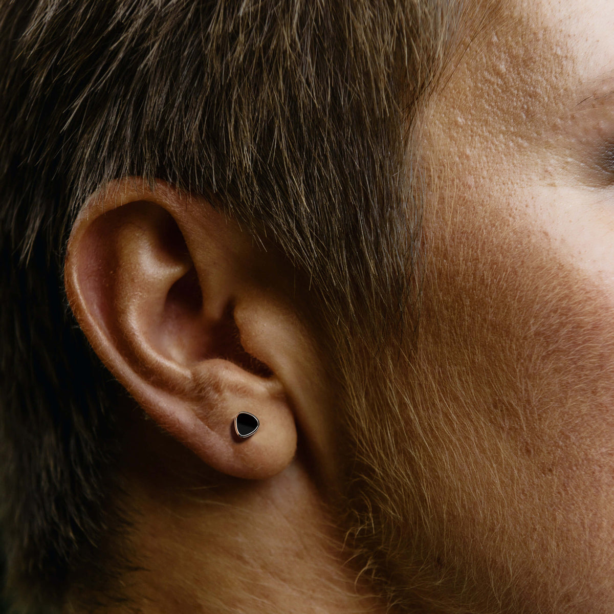 Pierre Stud | 925 Sterling Silver & Glossy Finish
