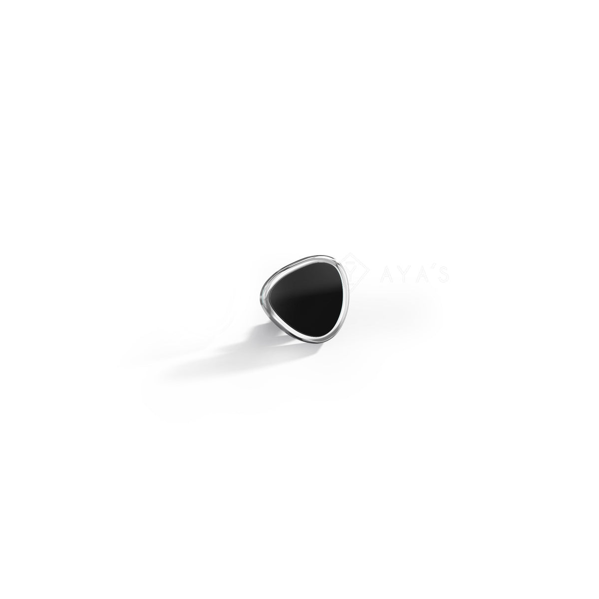 Pierre Stud | 925 Sterling Silver & Glossy Finish