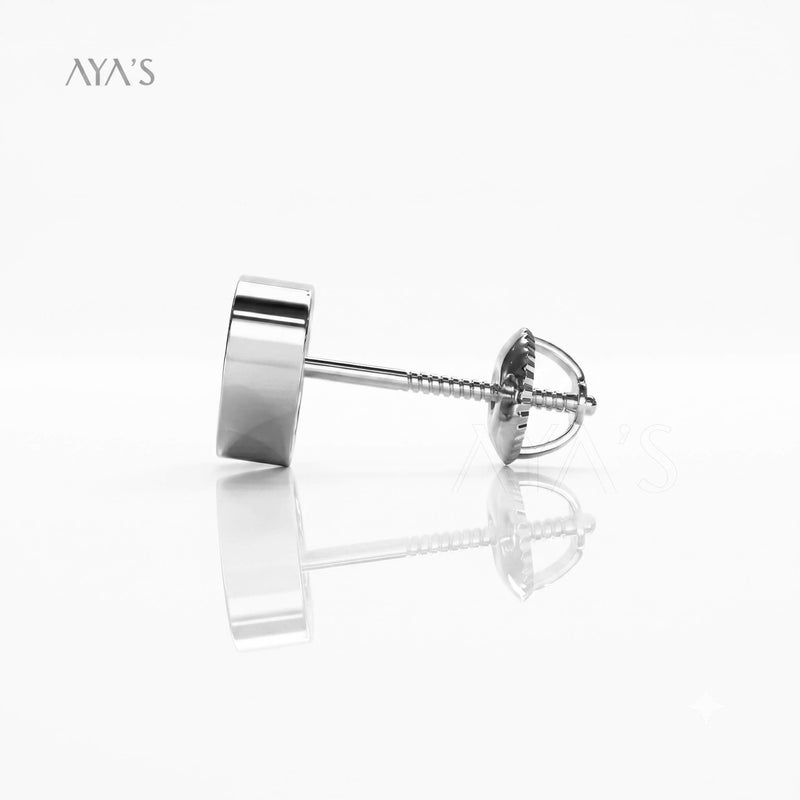 Pierre Stud | 925 Sterling Silver & Glossy Finish