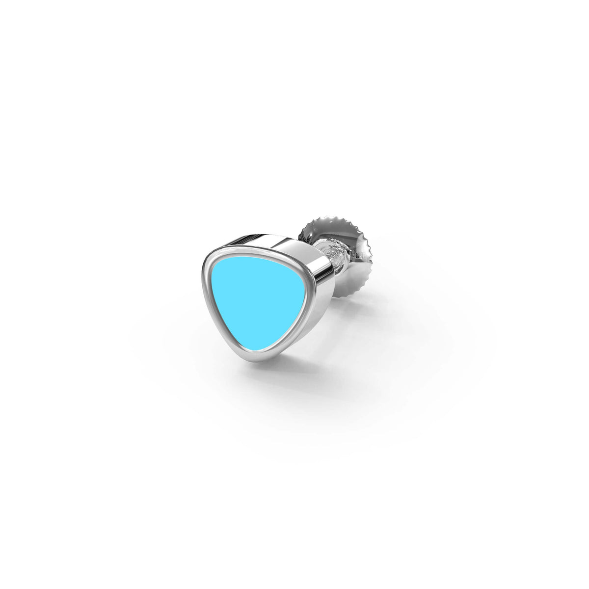 Pierre Stud | 925 Sterling Silver & Glossy Finish