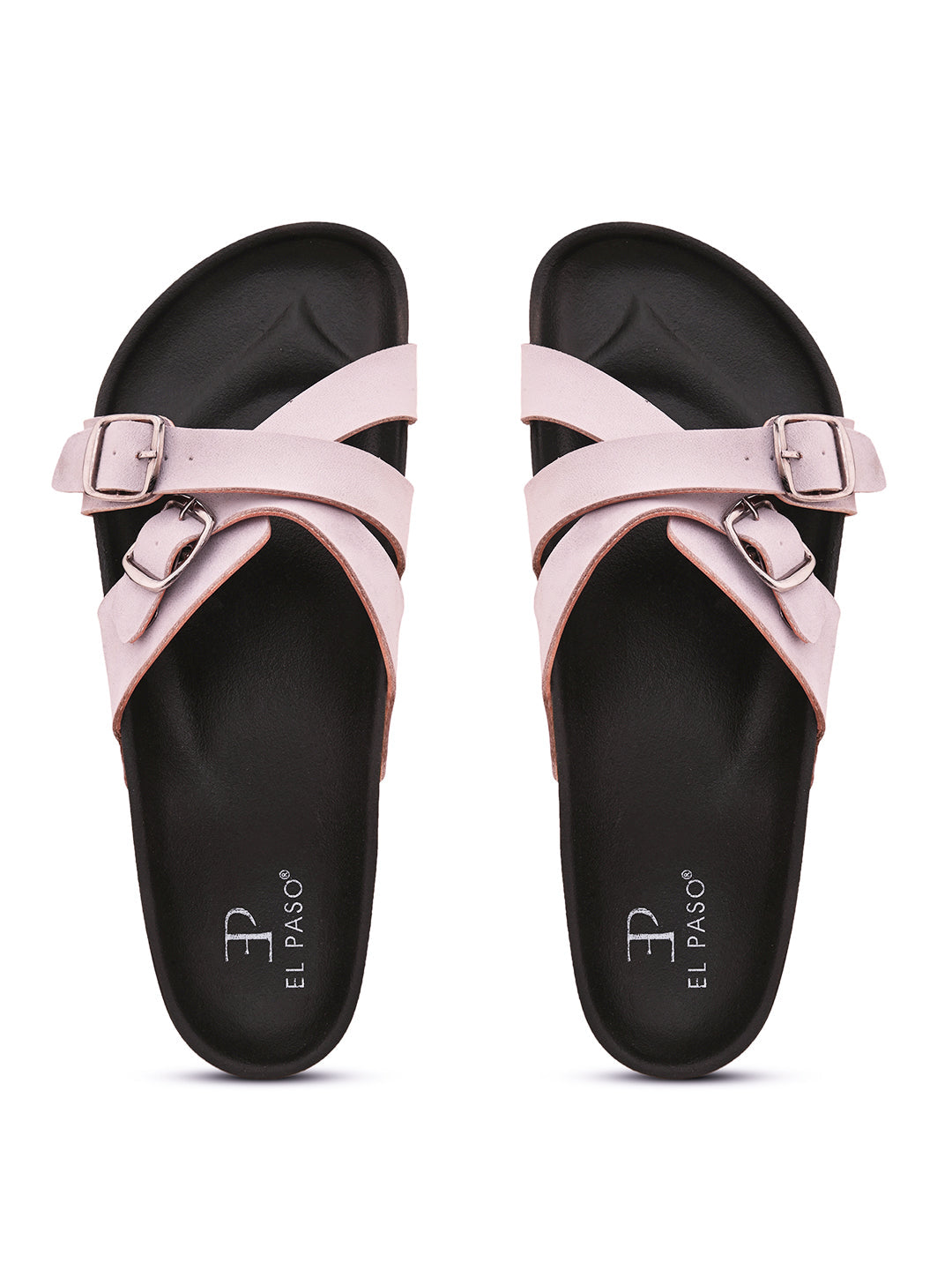Women One Toe Flats with Buckles-23