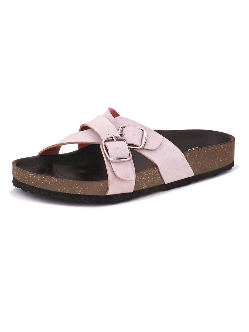 Women One Toe Flats with Buckles-22