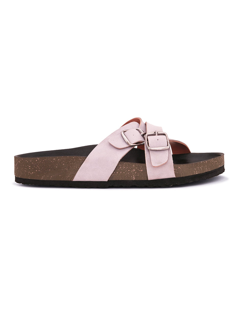 Women One Toe Flats with Buckles-21