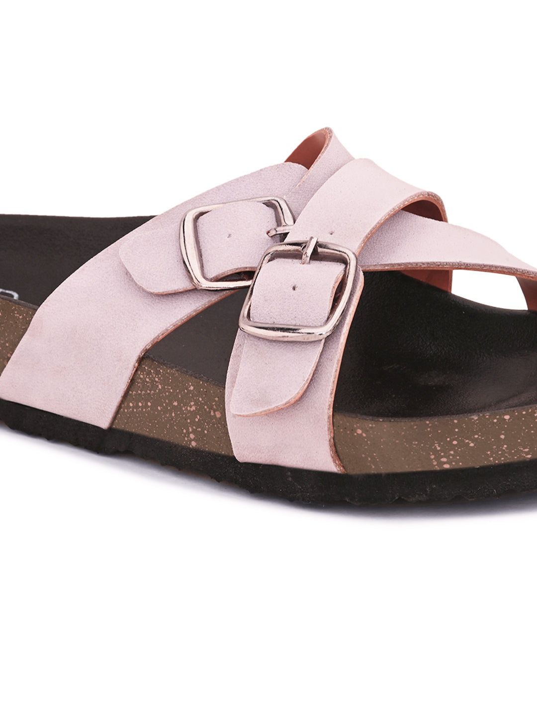 Women One Toe Flats with Buckles-20