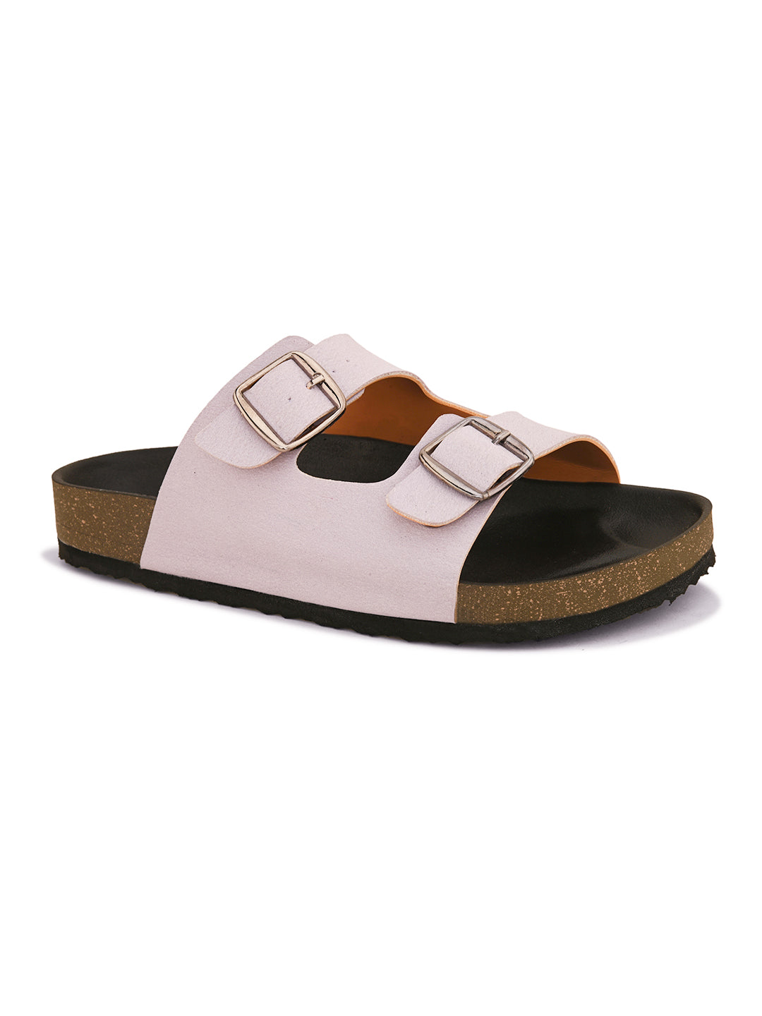 Women Open Toe Flats with Buckles-13