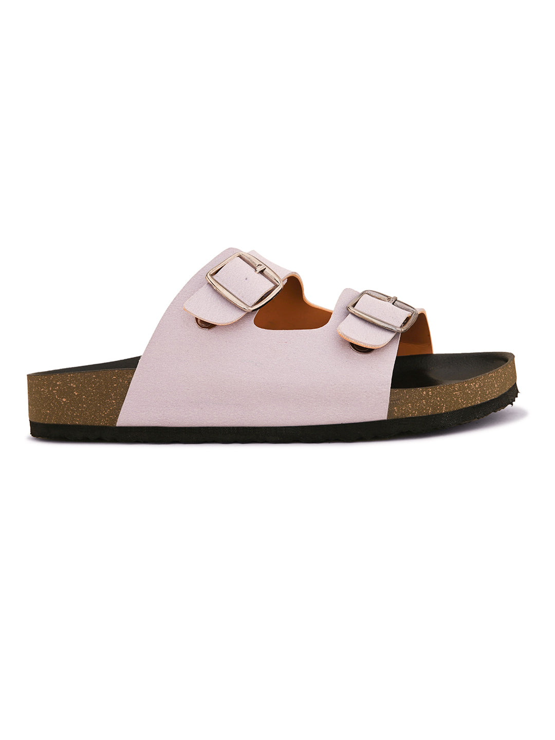 Women Open Toe Flats with Buckles-15