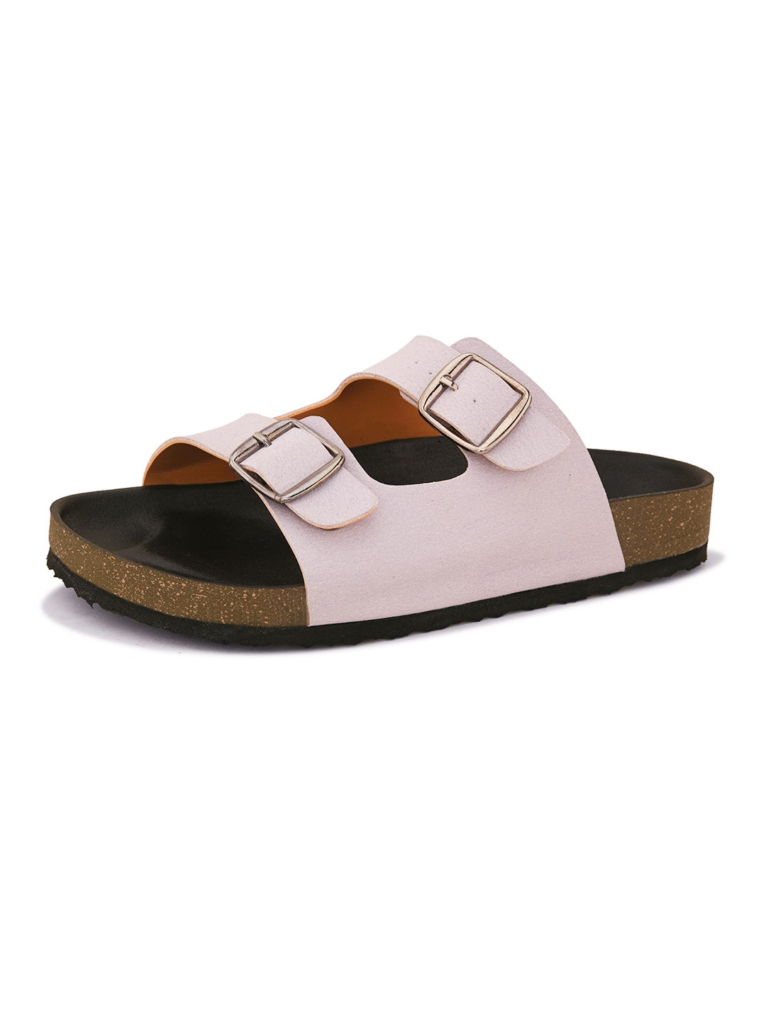 Women Open Toe Flats with Buckles-16