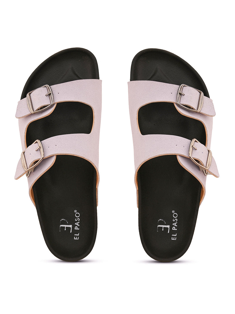 Women Open Toe Flats with Buckles-17