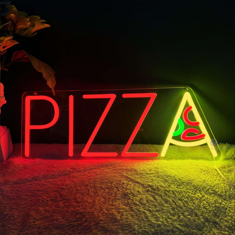 Pizza-Gifts Led Open Sign Led Pizza Neon Sign Light Up Sign Led Open Signs For Business Gifts For Pizza Lovers Pizza Decorations For Party Pizza Neon Signs Pizza Neonsignsindia